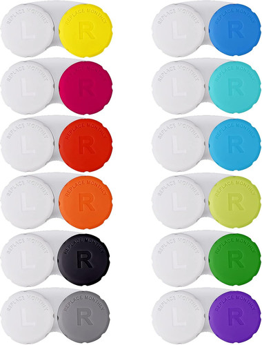 Custodie colorate per lenti - 12,